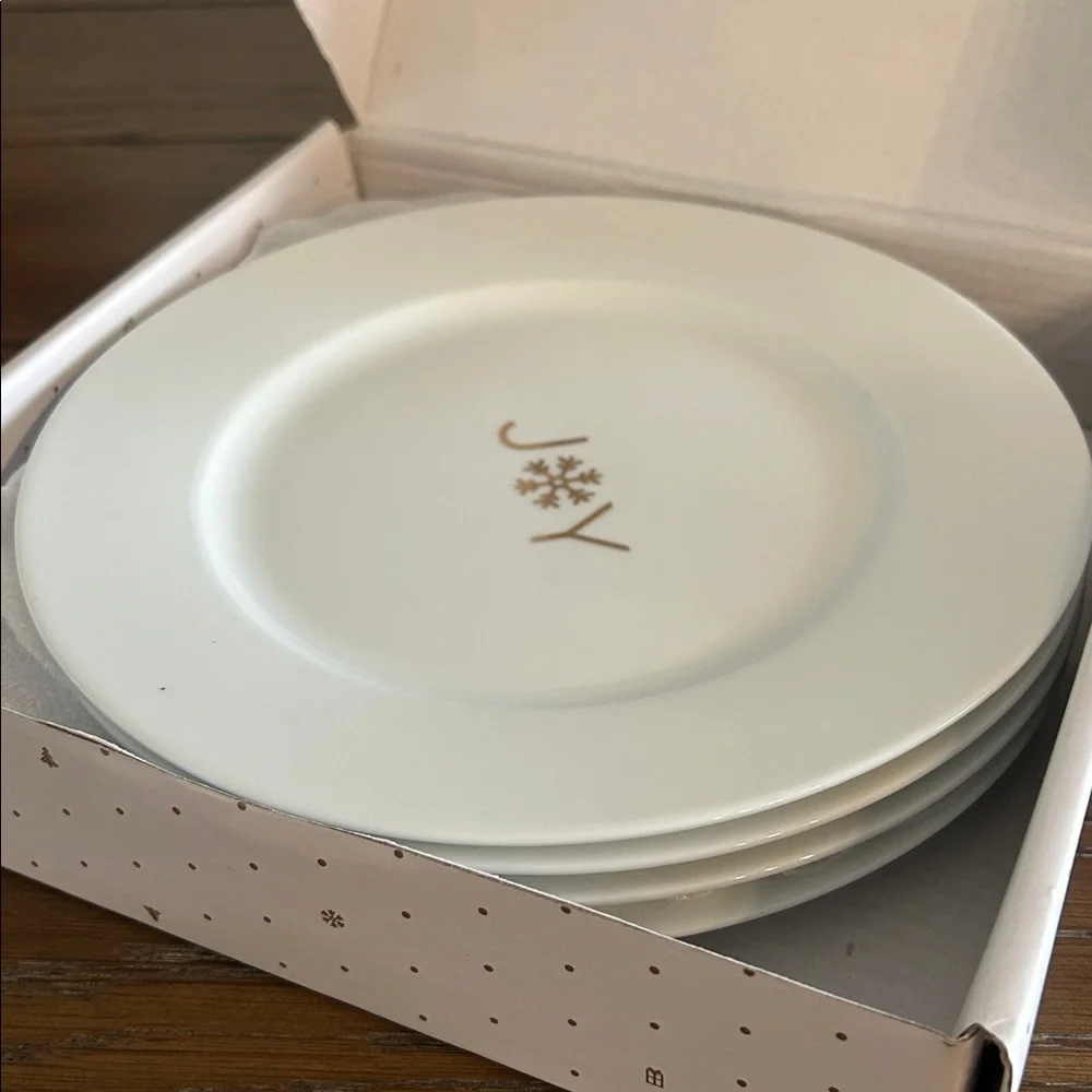 Crate&Barrel Festive Plate Set
